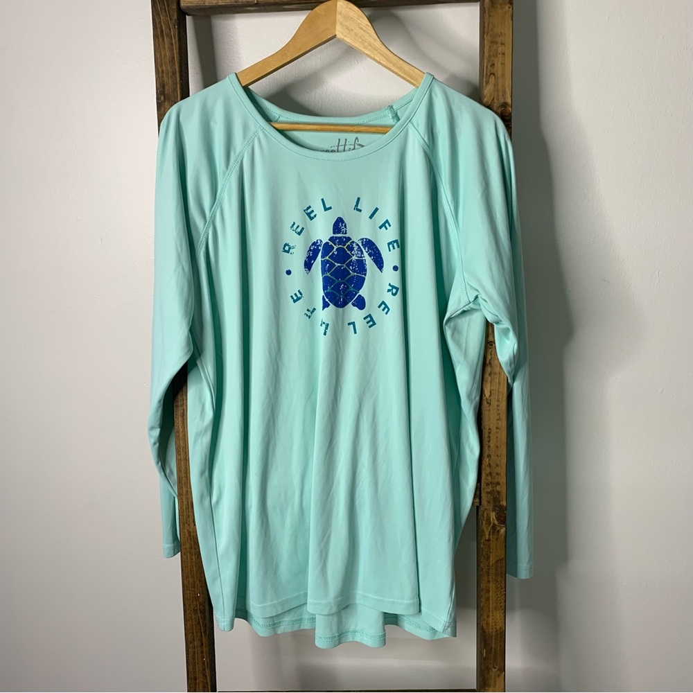Reel Life Aqua Long Sleeve UPF Protection Shirt